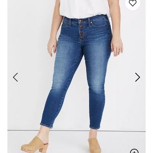 Madewell 9” mid rise skinny crop